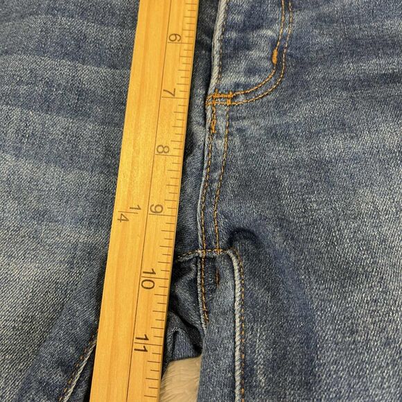 LOFT Jeans Women 28 6 Skinny Medium Wash Raw Hem Stretch Denim Distressed Modern - Picture 10 of 10